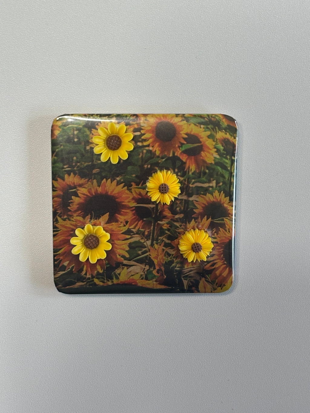 3D Sunflower Magnets Set of 4