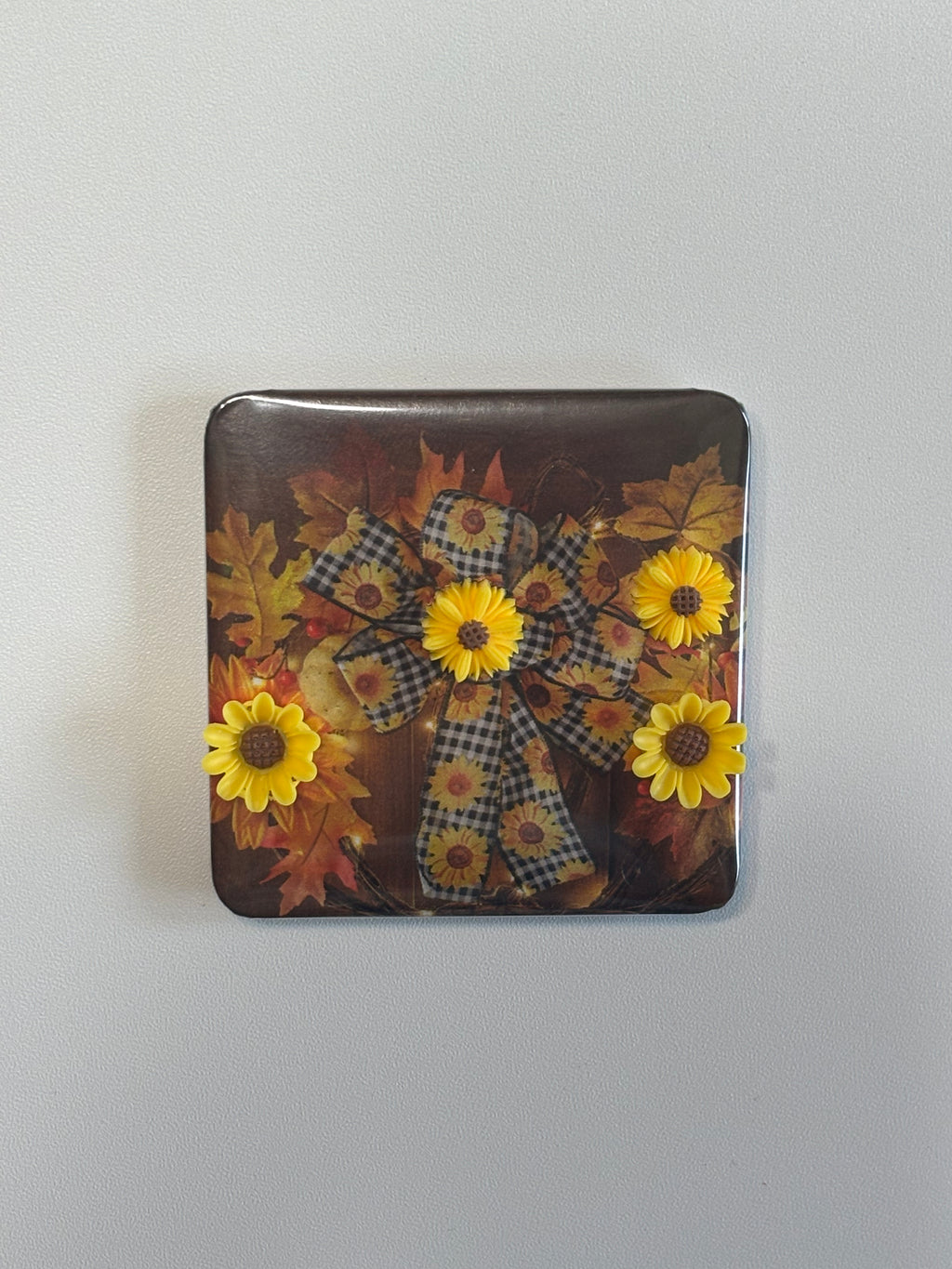 3D Sunflower Magnets Set of 4