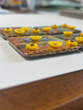 3D Sunflower Magnets Set of 4