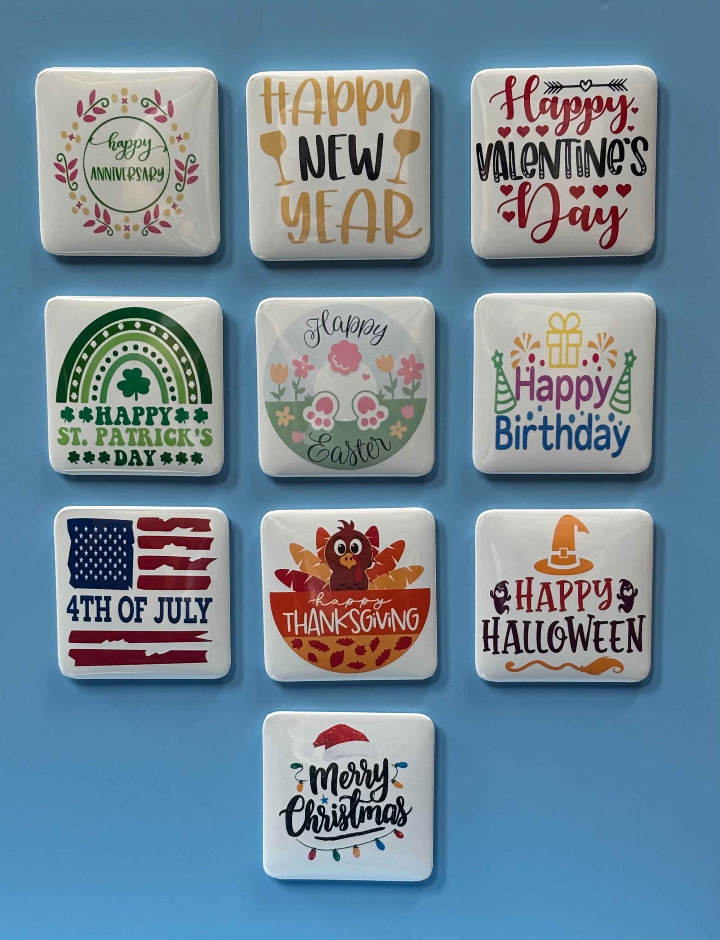 10 Holiday Magnets