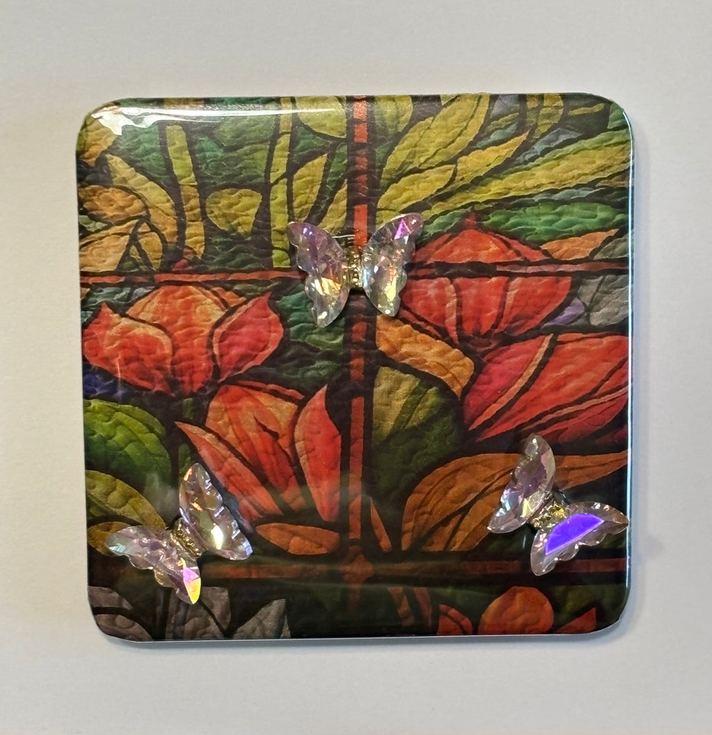5 Butterfly Charmed Magnets