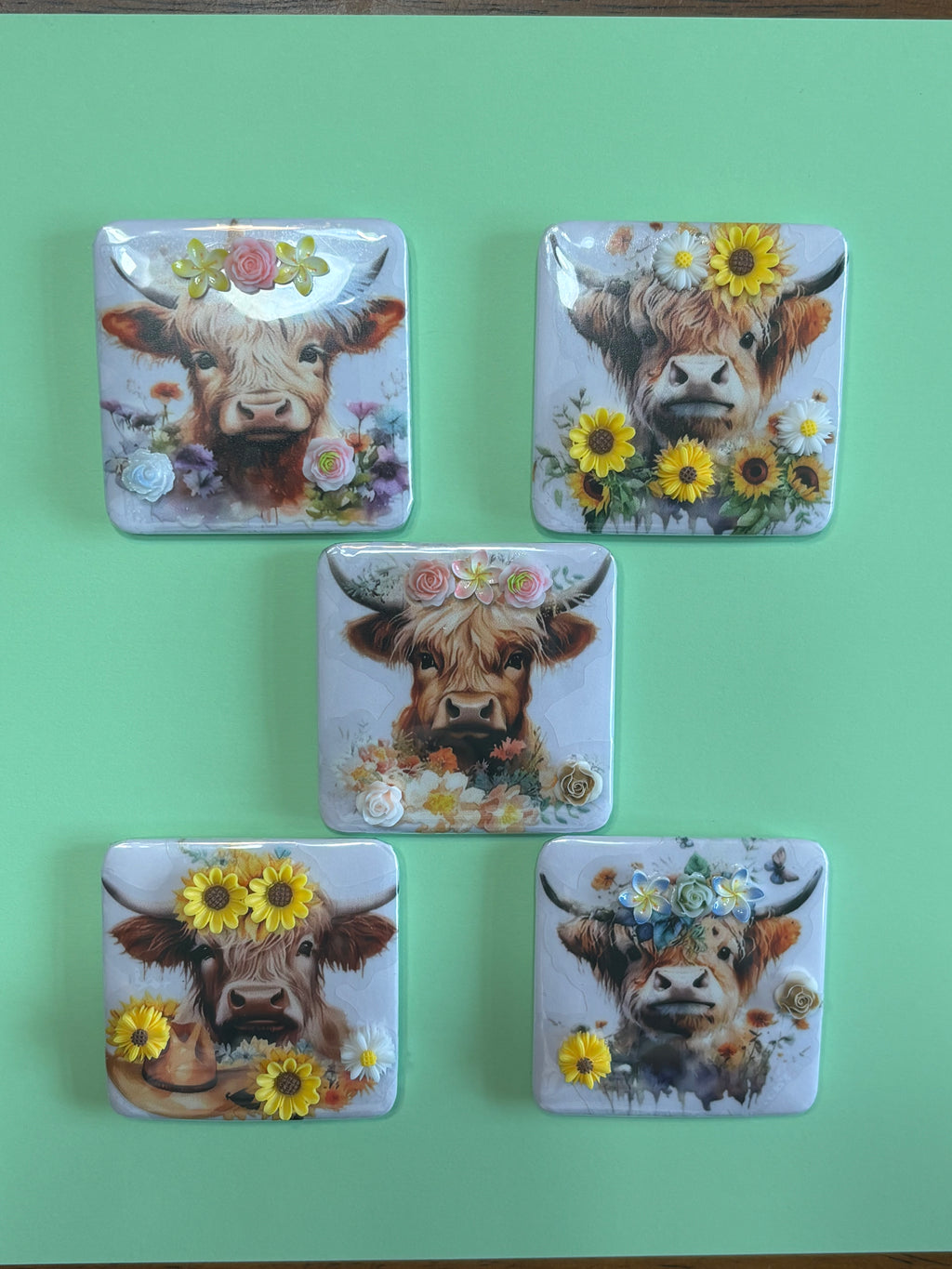 3D Flowers and Cows