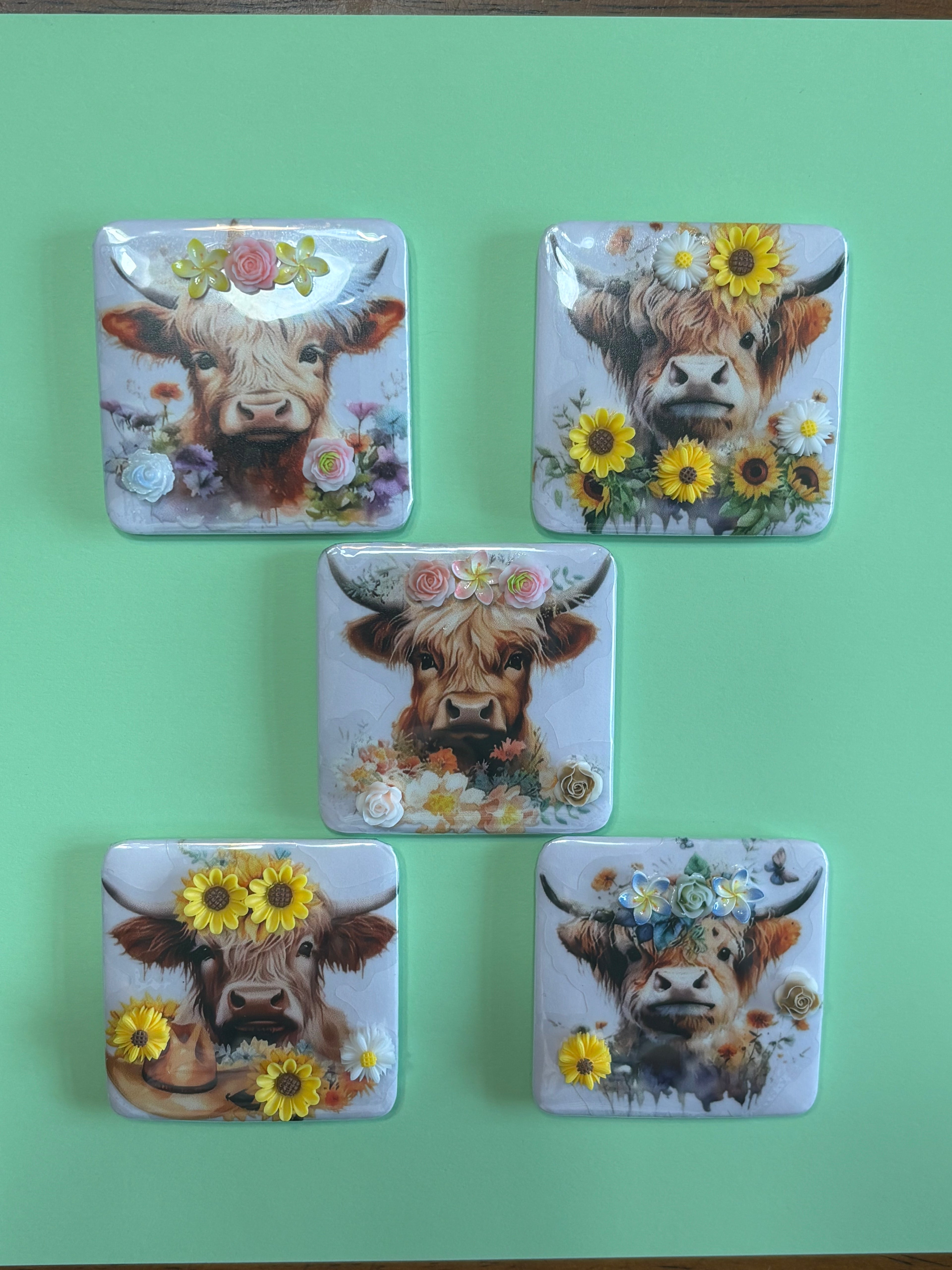 3D Flowers and Cows