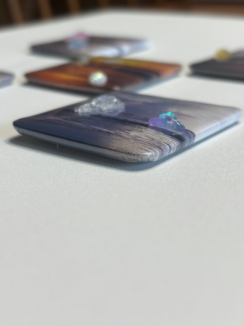5 Ocean Magnets with Embellishments