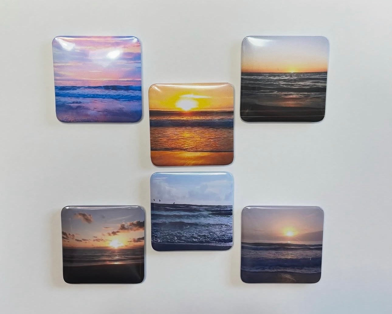 6 Ocean Sunrise Magnets